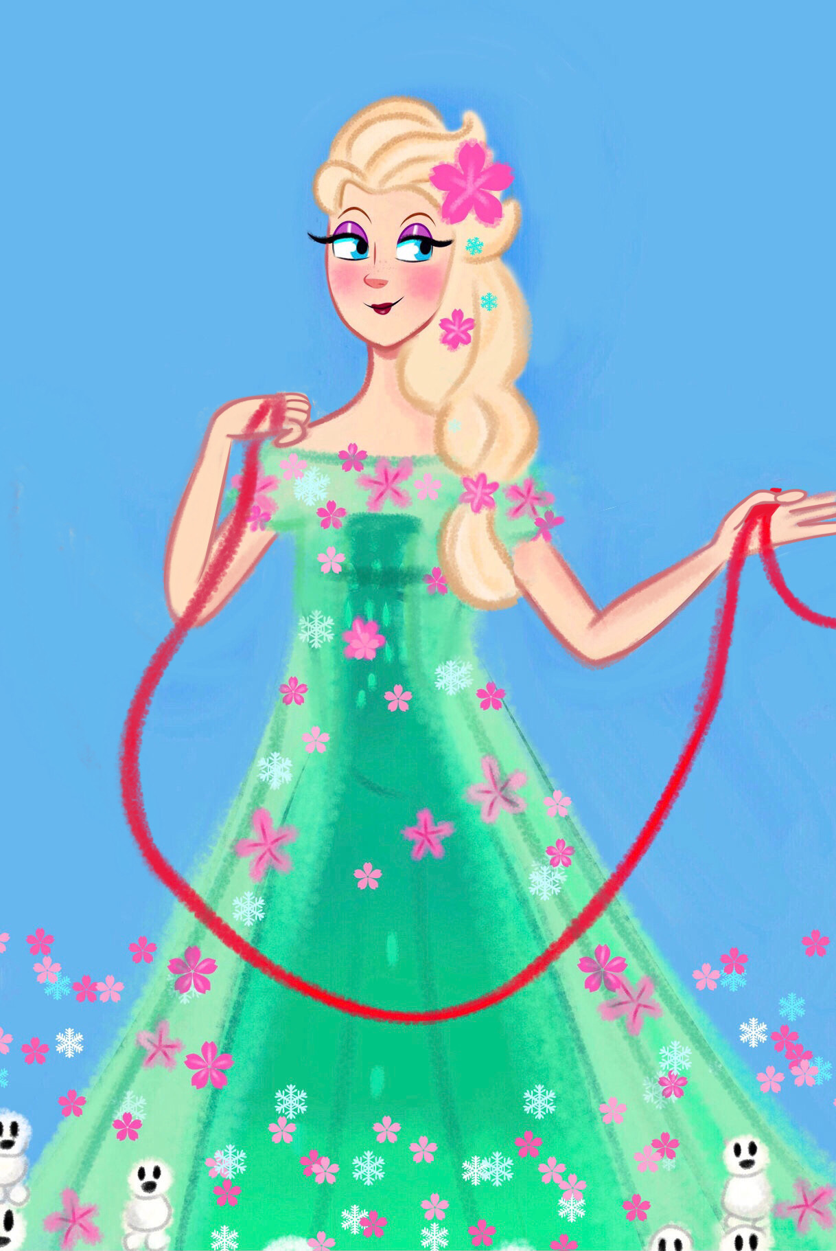 Spring Elsa by HornedVeles on DeviantArt