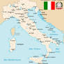 Map of the Repubblica Italiana