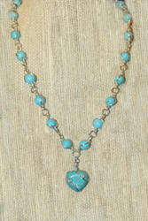 Magnasite heart necklace