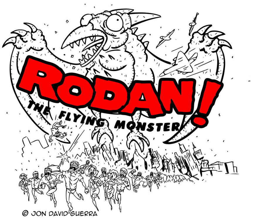RODAN Art Print WIP by JonDavidGuerra on DeviantArt