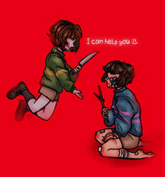 Chara and Frisk