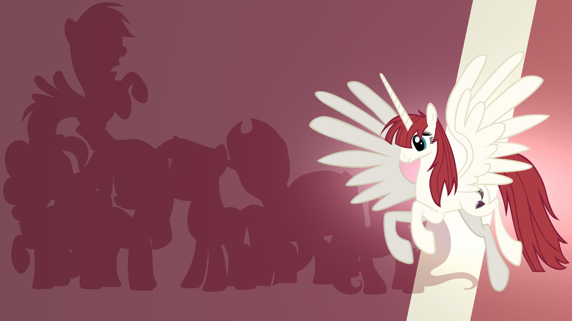 Lauren Faust Alicorn Gradient Wallpaper