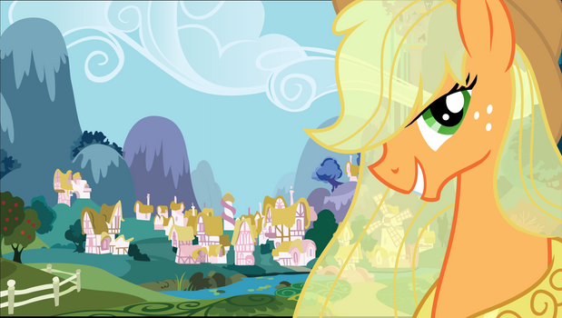 Applejack Ponyville Wallpaper