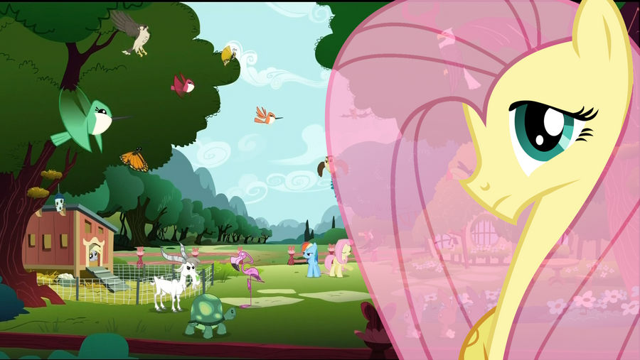 Fluttershy's Cottage Wallpaper by RDbrony16 on DeviantArt