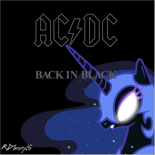 Back in Black Album Cover (RDbrony16 Edition)