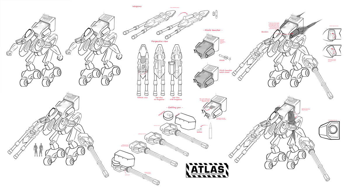 Mech Weapon Tutorial Mecha Model 11 mech weapons and accessories by Vegeta1006 on DeviantArt
