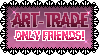 Art-trade only friends Stamp