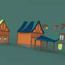 Low Poly Leaf Town 2