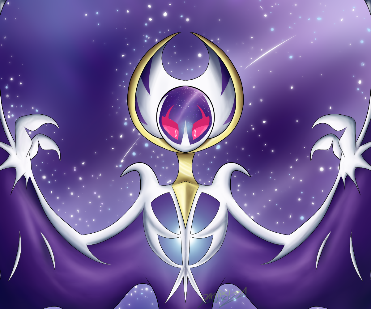 Shiny lunala by Artistgamergirl2002 on DeviantArt