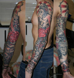 day of dead sleeve