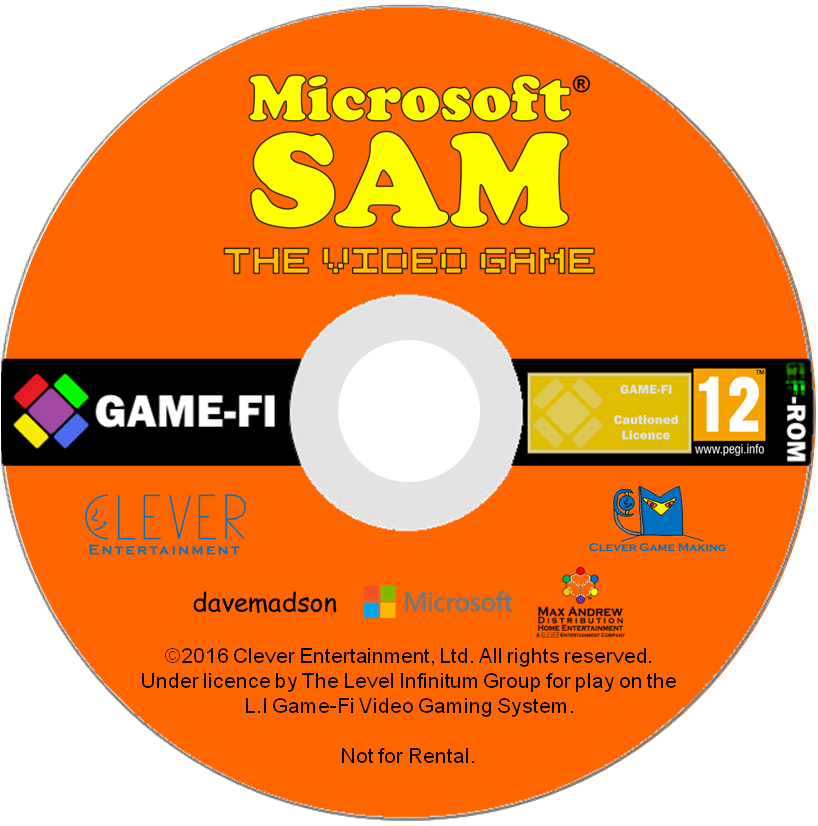 Microsoft Sam The Video Game Game-Fi Disk by maxiandrew on DeviantArt