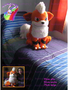 Growlithe life size plush