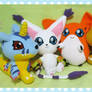 chibi digimon plushies