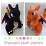 Charizard plush pattern PDF