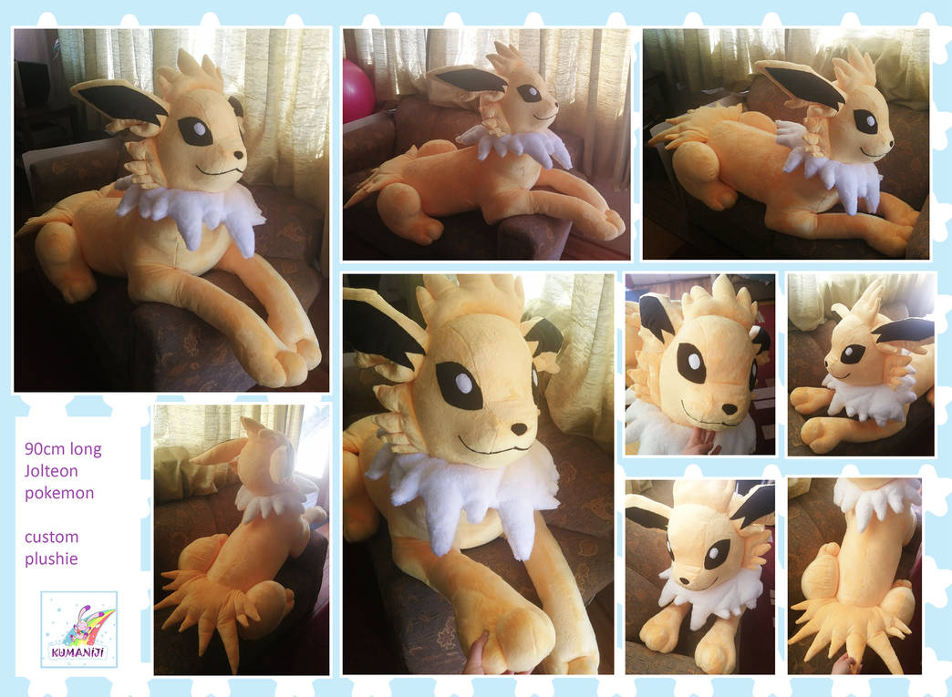 Big life size Jolteon Plush by KumanijiStall on DeviantArt