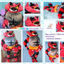 Big custom Incineroar plushie