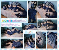 Giant custom Zubeia handmade plushie