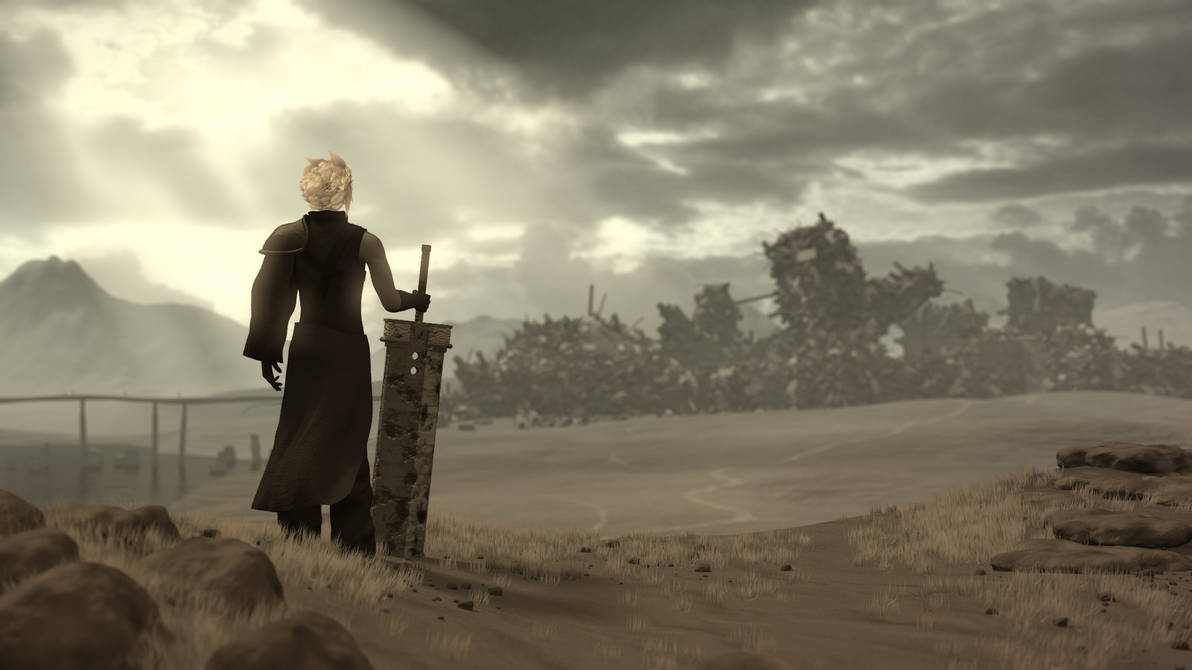 Cloud and Midgar by Matou31 Cloud and Midgar by Matou31