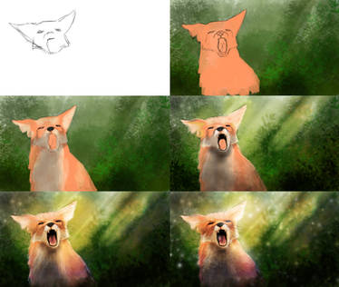 Fox Speedpainting - Making-of