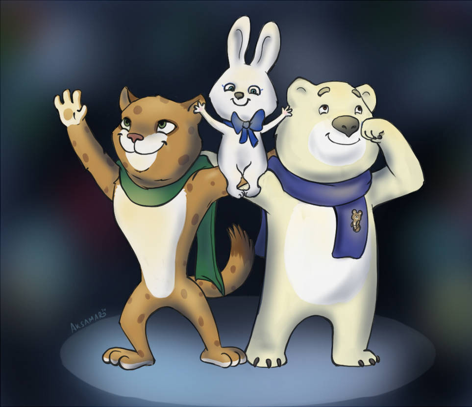 Mascots of Sochi Olympic games by Aksamar on DeviantArt Sochi olympic games mascot