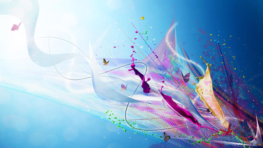blue wallpaper