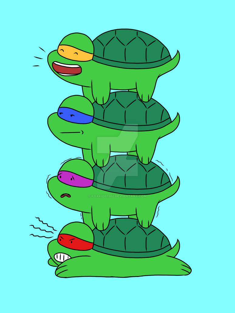 Turtle stacking by FoxKids1302 on DeviantArt