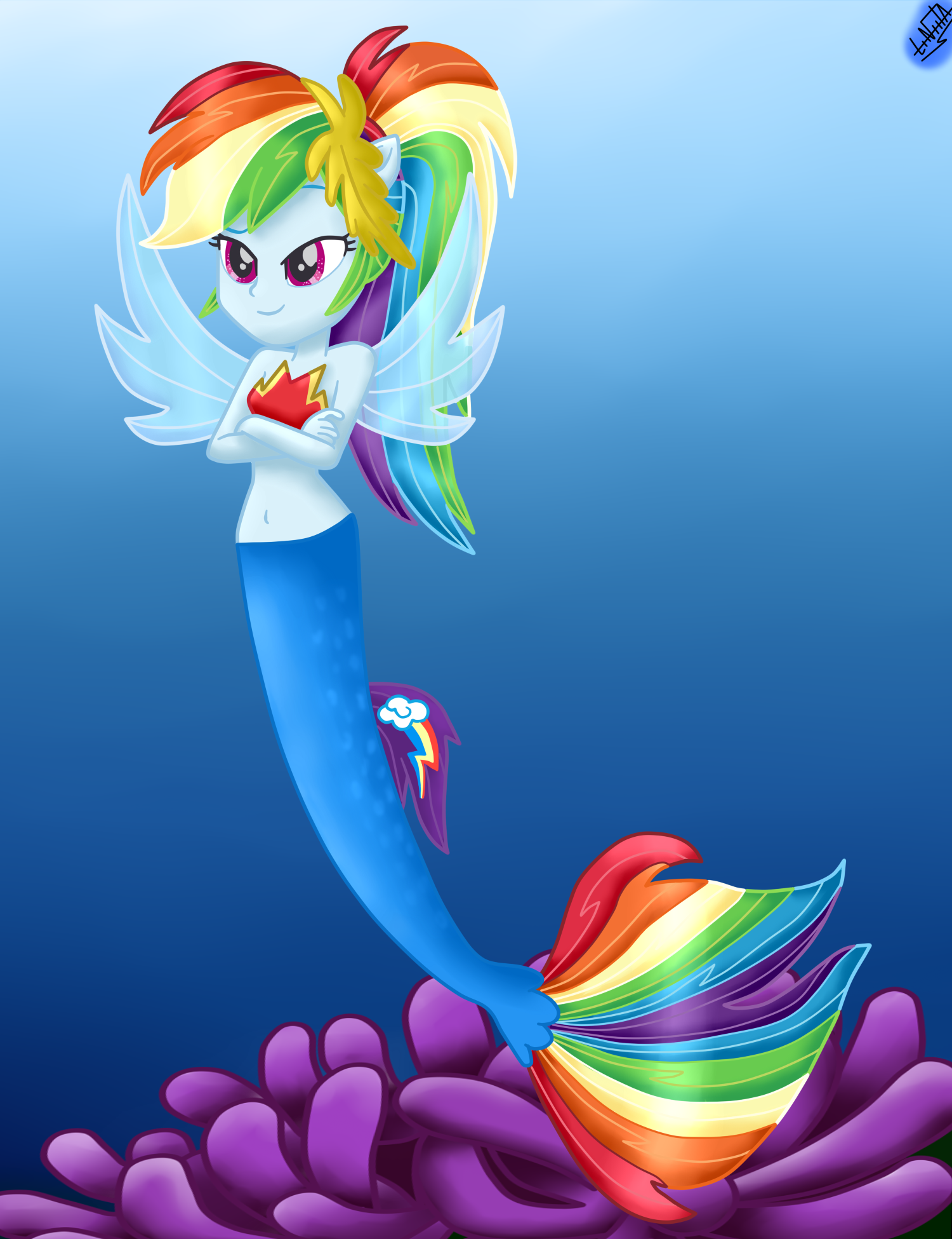 My little pony mermaid rainbow dash hotsell
