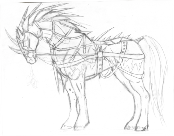 modern armored horse