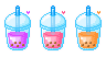 Bubble Tea Pixels by pigparfait