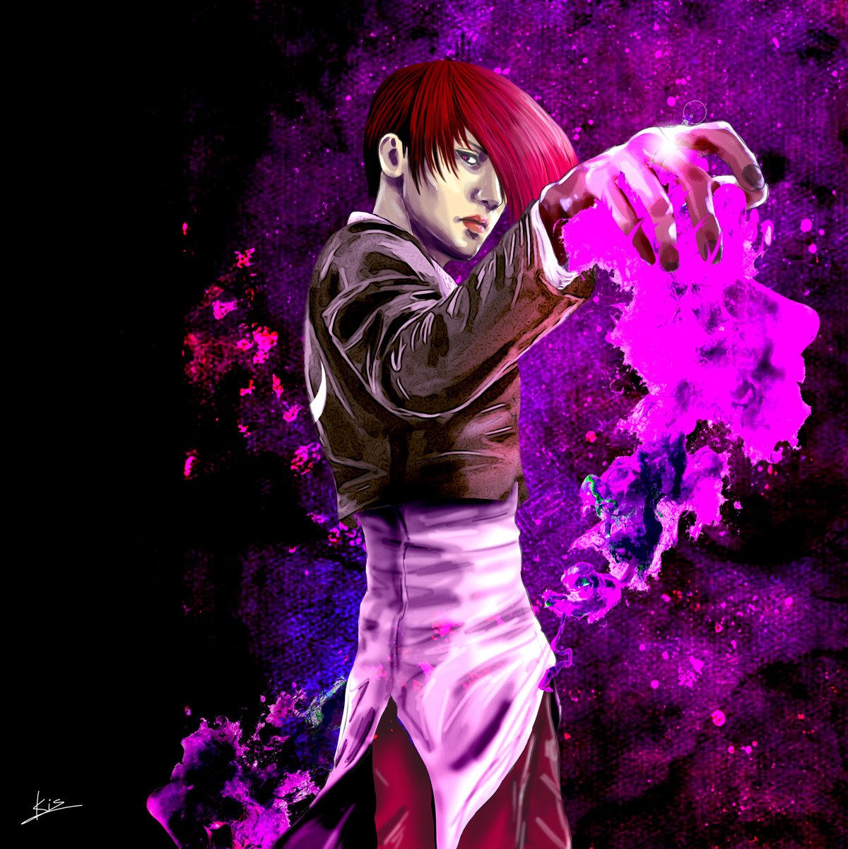 Iori Yagami - Animated Steam Artwork FREE DL by darkkatanaboi on