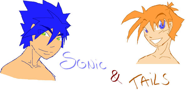 human sonic and tails by inami-chan on DeviantArt