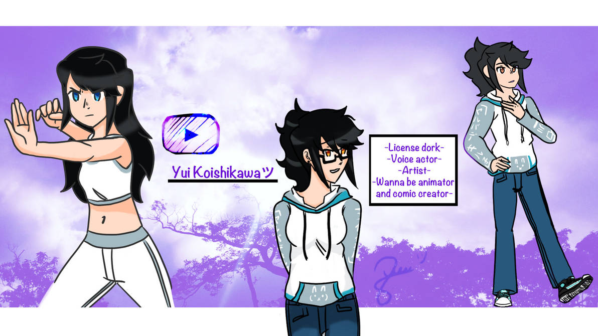 My new main youtube channel art! by Yuihatsune on DeviantArt