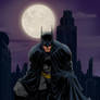 Batman by moonlight