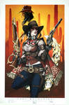 Lady M Outlaw#113/200 w/sketch by joebenitez