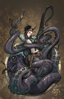 Lady Mechanika Octopus attack