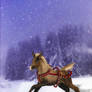 Prancer Foal's First Snow