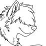 free winter wolf lineart