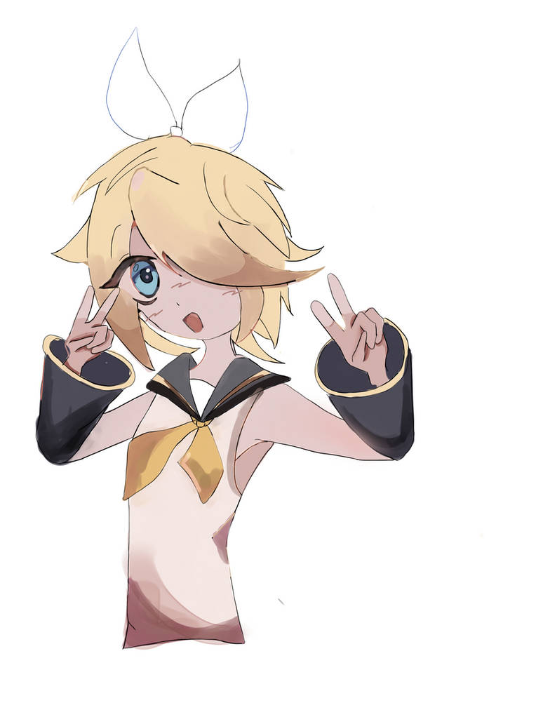 my Rin drawing is complete!!!!!! by vividcoloredfrogsidk on DeviantArt