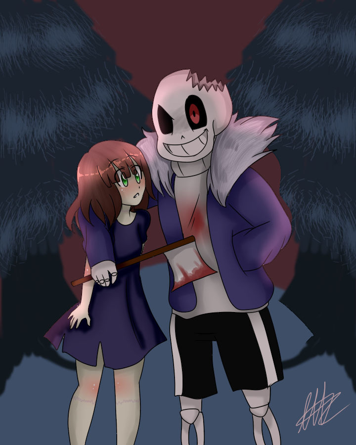 HorrorTale Sans And Aliza By Mizu Kitsune On DeviantArt horrortale-sans-and-aliza-by-mizu-kitsune-on-deviantart