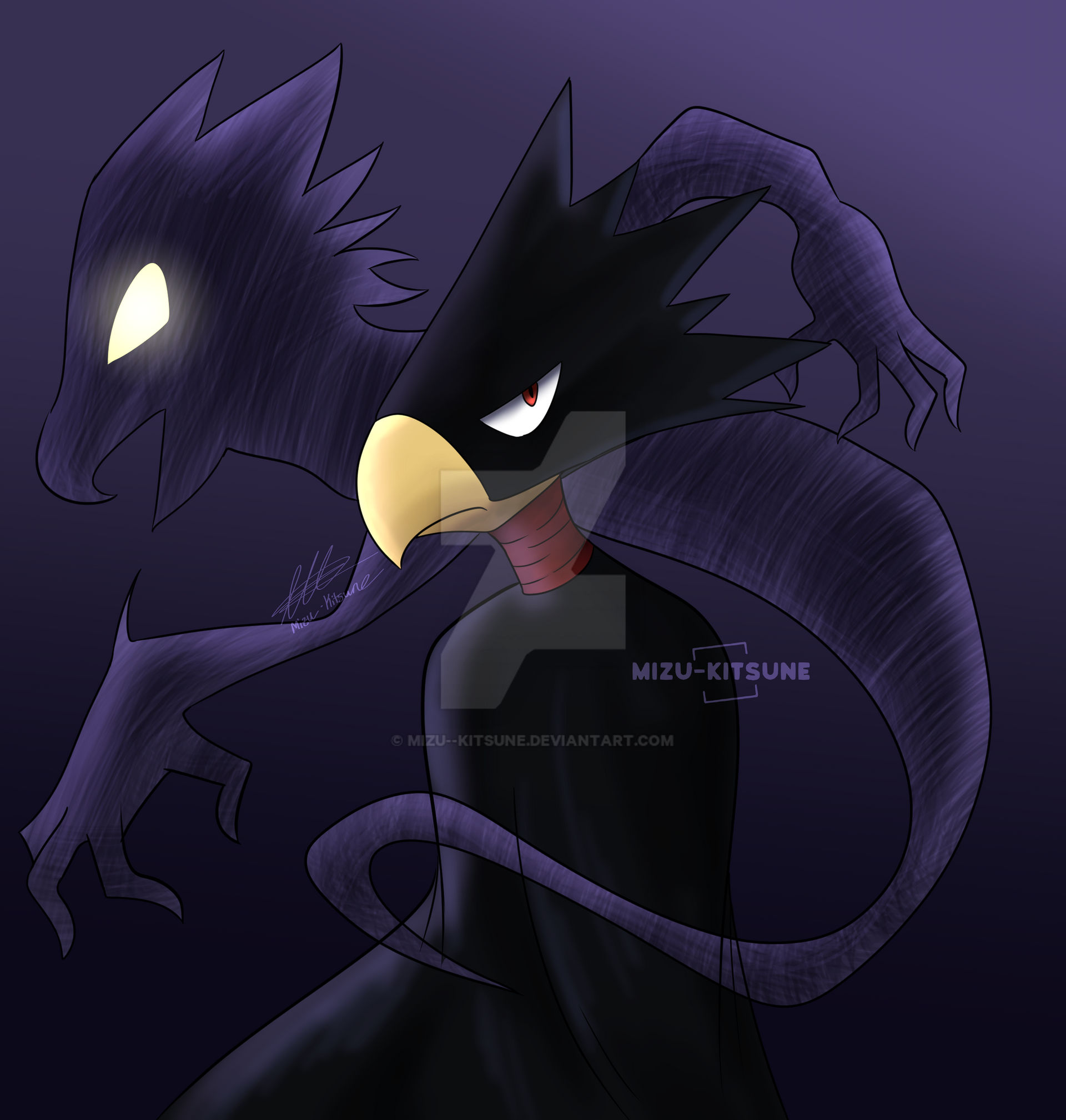 Tokoyami by Mizu--Kitsune on DeviantArt