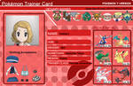 Pokemon Y Version Trainer card by Lazlow87