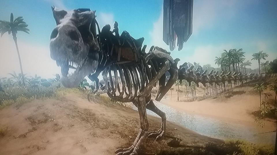 Skeleton Raptor Ark Ark Skeleton Rex by Lazlow87 on DeviantArt