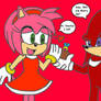 Racer Dimension Knuckles proposes to Racer Amy