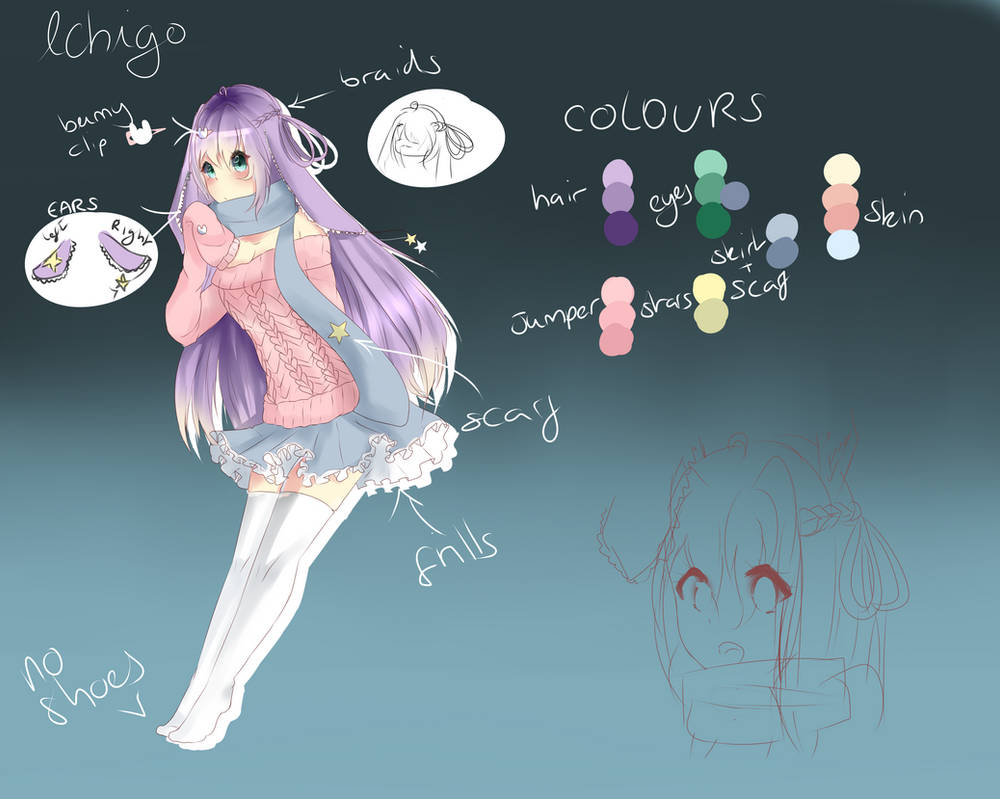 Oc Character Reference OC character reference sheet by IchigoFuri on DeviantArt