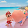 A Very Ripe Peach at the Beach