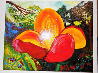 Blooming Ambition Varnished Original Acrylic Paint