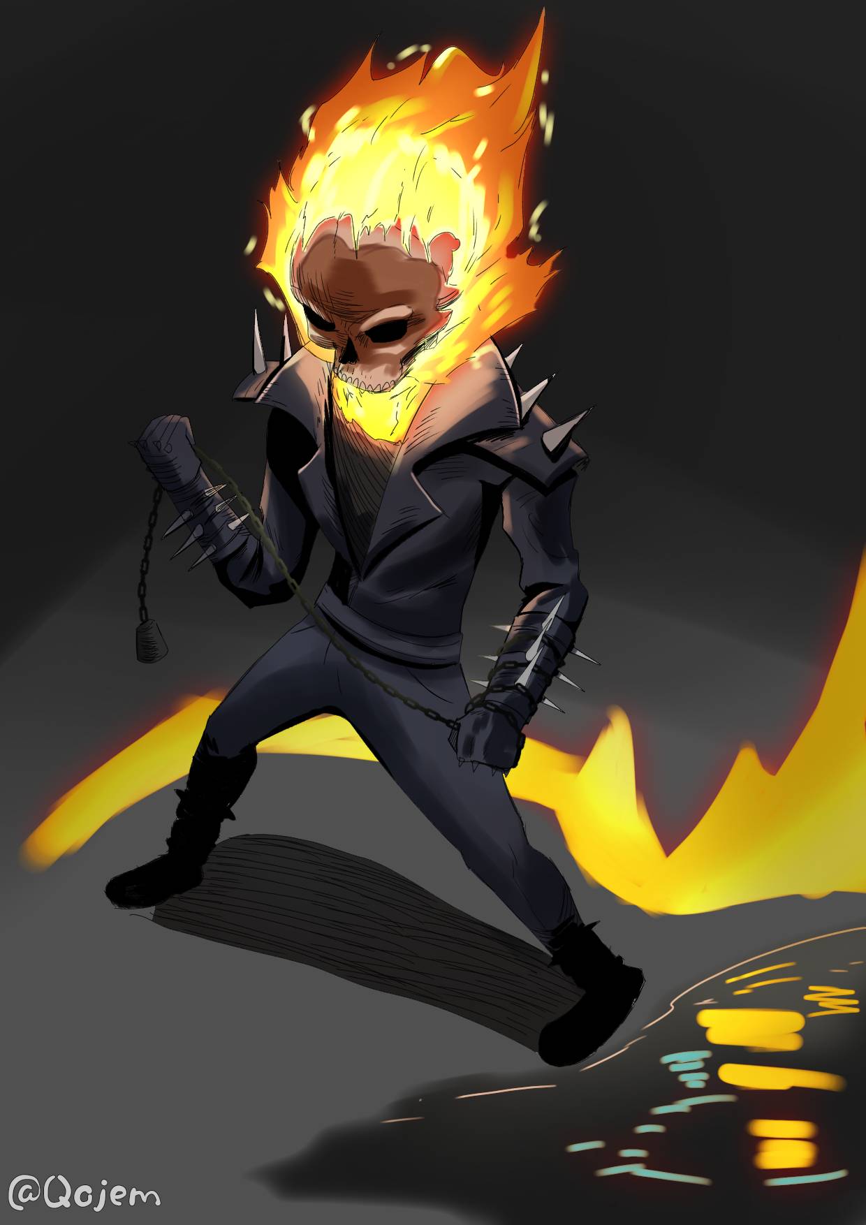 Ghost Rider (Fanart) by qojem on DeviantArt