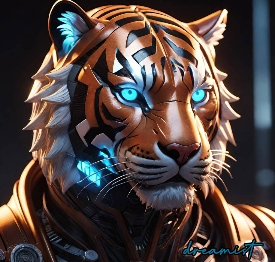 Computer Science Tiger Cyber Tiger by dreamistdesing on DeviantArt