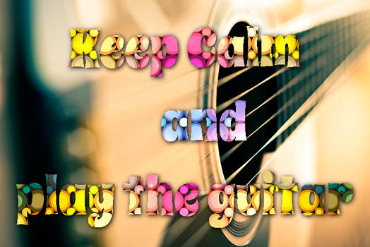 Banner, Keep Calm and play the guitar