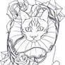 Poet Cat Lineart